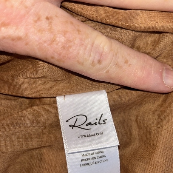 NWT Rails Amabella Dress Tigers Eye Sz SMALL New Brown Tan Summer Beach Vacation - Picture 6 of 9